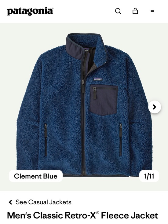 Patagonia Other - Patagonia Retro X Navy Blue Fleece Jacket